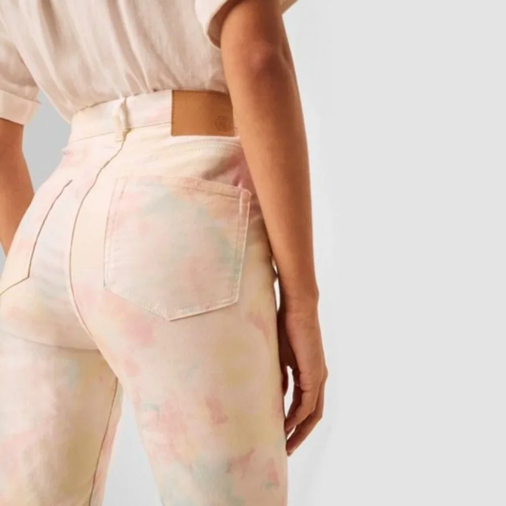 NWT French Connection tie dye print skinny jeans - Picture 5 of 8